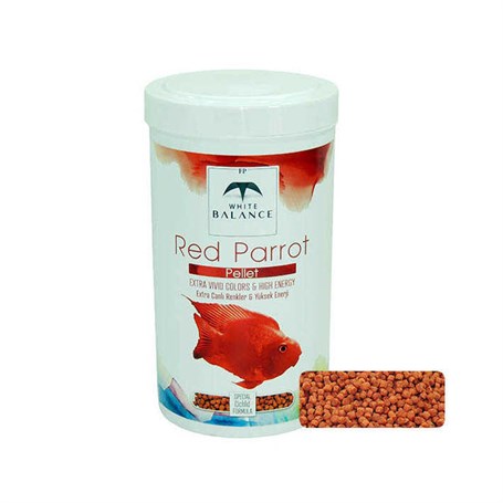 White Balance Red Parrot Balık Yemi 1000 ml
