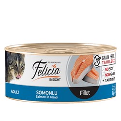 Felicia Tahılsız 85 gr Somonlu Fileto Yaş .  Kedi Maması 24 Adet