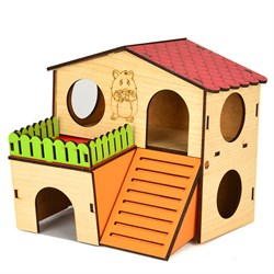 Flip Hamster Evi 2 Katlı Medium