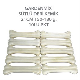Gardenmix Sütlü Deri Kemik 21cm 150-180gr 10lu Paket