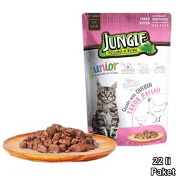 Jungle Yavru Kedi Tavuklu 24 Adet 100 g Pouch